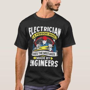 Camiseta Elétrico Engraçado Lineman Pai Pai Me