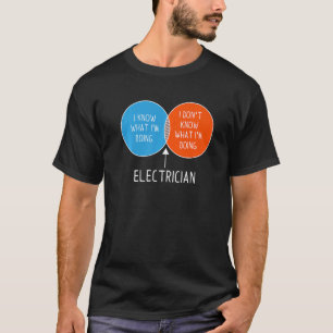 Camiseta Elétrico Eu não sei o que estou fazendo com duas c
