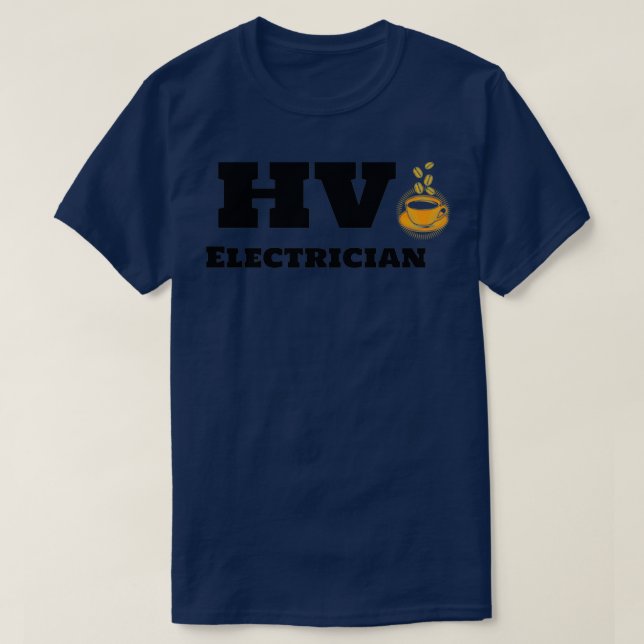 Camiseta Elétrico HV e café (Frente do Design)