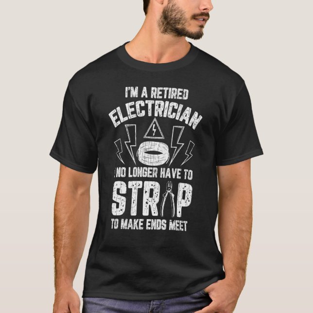 Camiseta Elétrico Im Gráfico Aposentado (Frente)