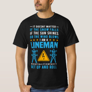Camiseta Elétrico Lineman   Utility Lineman
