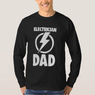 Camiseta Elétrico Pai Trabalhador Tee Engraçado Amor Eletrô