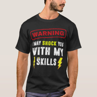 Camiseta Elétrico Piada Engraçado Humor Elétrico Sarcástico