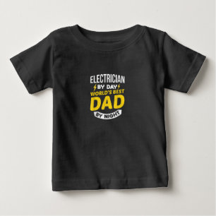 Camiseta Elétrico Por Dia Melhor Pai Por Noite
