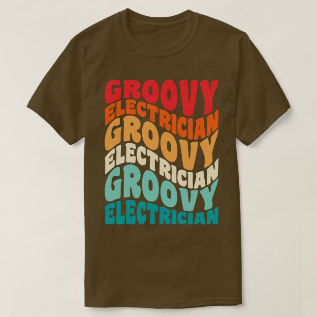 Camiseta Eletroncos retrorreflectores 60s 70s 80s Vibes (Frente do Design)
