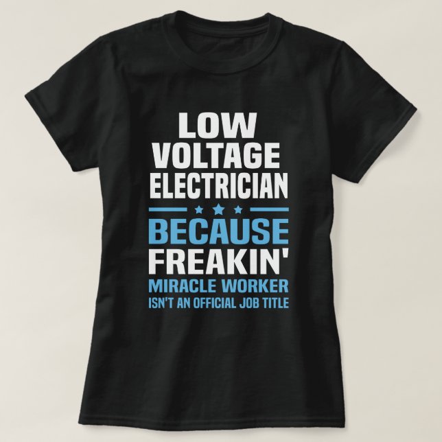 Camiseta Eletrônico de Baixa Voltagem (Frente do Design)