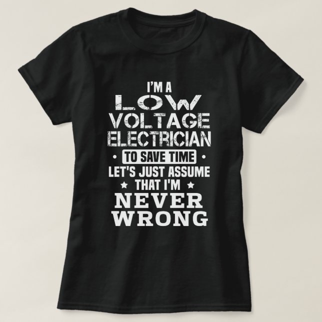 Camiseta Eletrônico de Baixa Voltagem (Frente do Design)