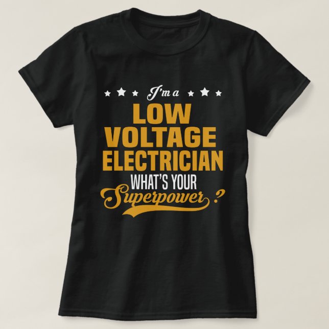 Camiseta Eletrônico de Baixa Voltagem (Frente do Design)