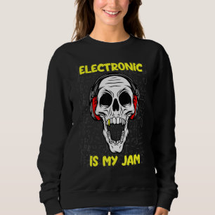 Camiseta Eletrônico É Meu Emperramento - Caveira E Fones de