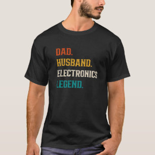 Camiseta Eletrônicos de legenda para Eletrônicos de marido