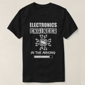 Camiseta Eletrônicos engenheiro no fazer, textura granulada