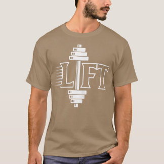 Camiseta Elevação da posição Levantando o peso do gim 