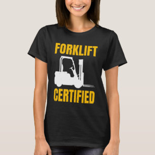 Camiseta Elevação de Driver de Elevador Certificado Formata