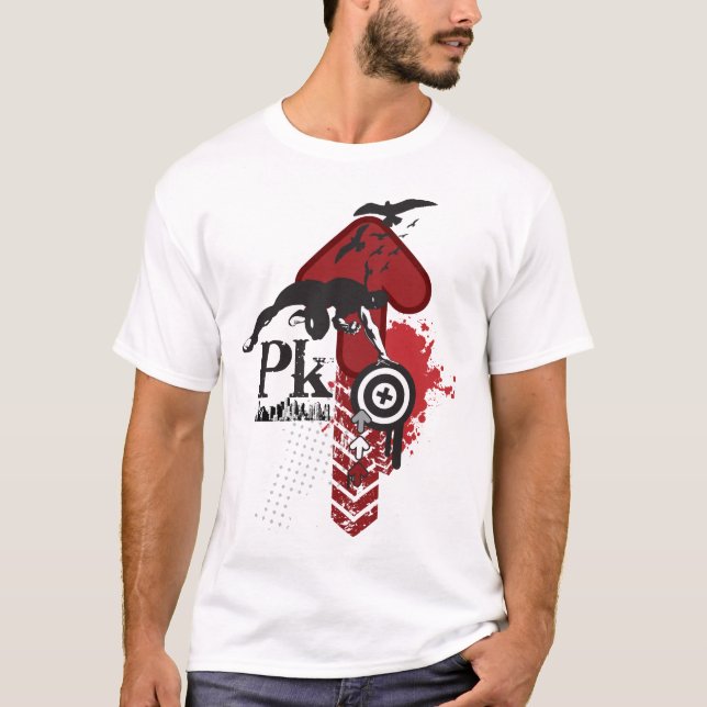 Camiseta Elevação de Parkour (luz) (Frente)