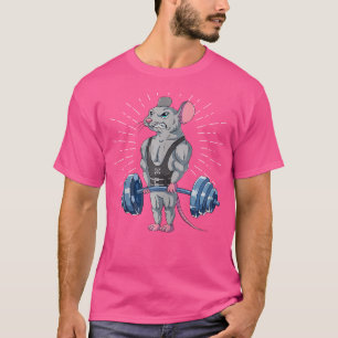 Camiseta Elevação de Peso da Malhação do Coletor do Mouse