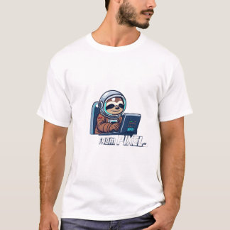 Camiseta Elevação de Pixels Astronauta Sloth Tee