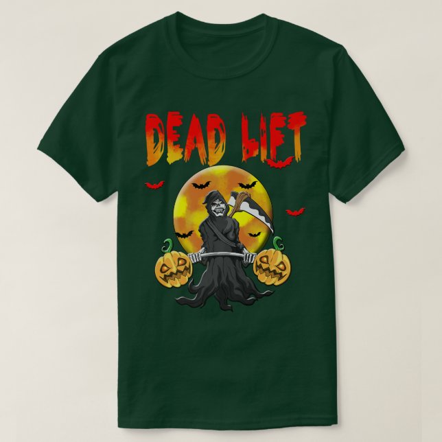 Camiseta Elevação do morto Sensor de Esqueleto Seminário de (Frente do Design)