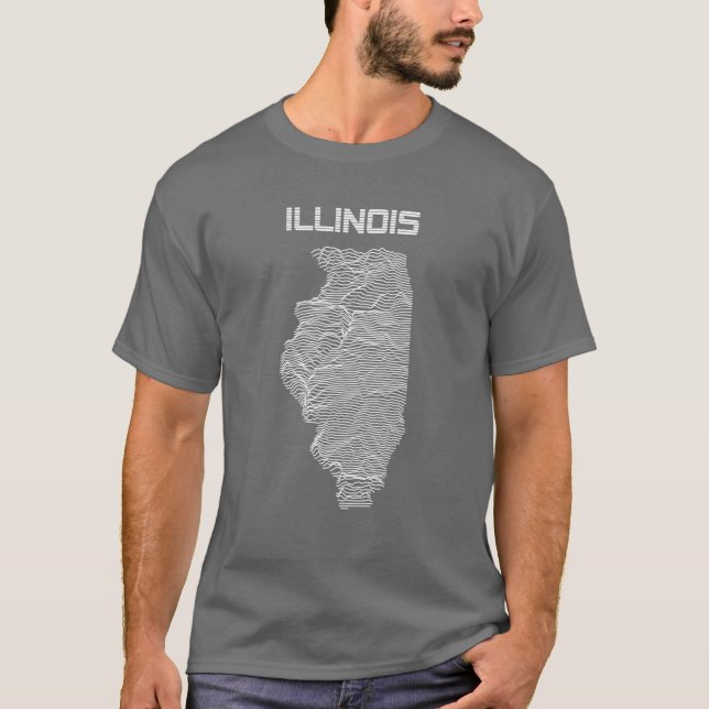 Camiseta Elevações Desconhecidas de Illinois (Frente)