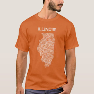 Camiseta Elevações Desconhecidas de Illinois