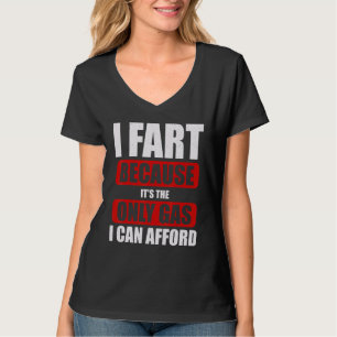 Camiseta Elevado Preço do Gás Óleo de Piada de Humor Sarcas