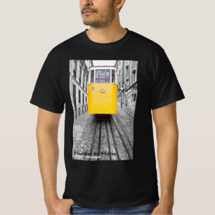 Camiseta Elevador da Gloria Yellow Tram. Foto B/W