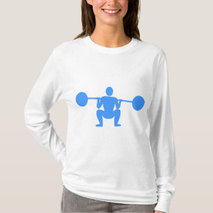 Camiseta Elevador de peso 01 - azuis bebés