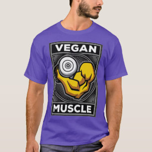 Camiseta Elevador De Peso Baseado Na Comida Muscular Do Veg