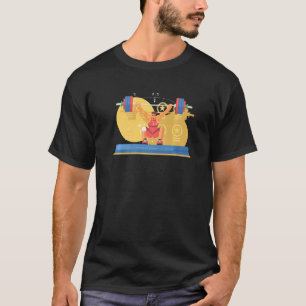 Camiseta Elevador de Peso Levantando Gym Flex Esportes Fort