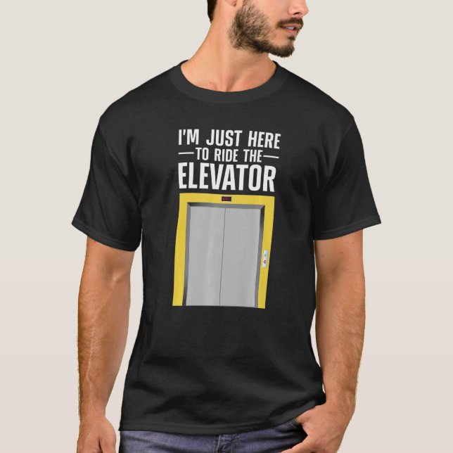 Camiseta Elevador legal Para Homens Inspetores Do Elevador  (Frente)