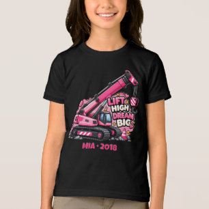 Camiseta Elevador Rosa Personalizado Sonhe Grande