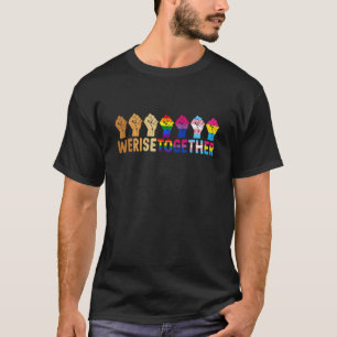 Camiseta Elevando a Mata Negra ao Vivo LGBT Levantamos Em C