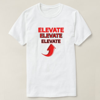 CAMISETA ELEVATE, VERMELHO VIVO MOTIVACIONAL UNISEX MASCULI