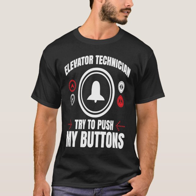 Camiseta Elevator Mechanic Elevator Technician Reparmen Mãe (Frente)