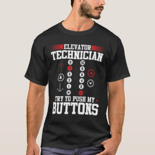 Camiseta Elevator Mechanic Elevator Technician Reparmen Mãe