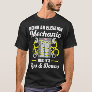 Camiseta Elevator Mechanic Elevator Technician Reparmen Mãe
