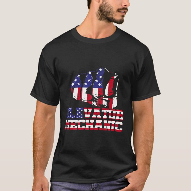 Camiseta Elevator Mechanical Maintenance Life Fund (Diversã (Frente)