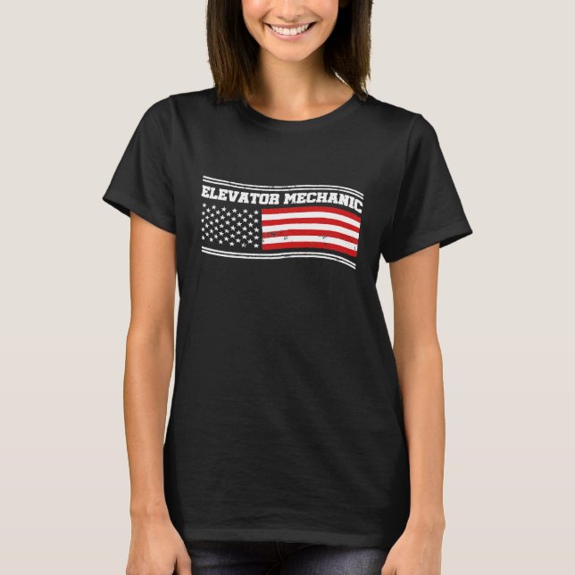 Camiseta Elevator Mechanical Maintenance Life Inspira Techn (Frente)