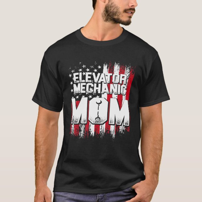 Camiseta Elevator Mechanical Maintenance Life Taught Techni (Frente)