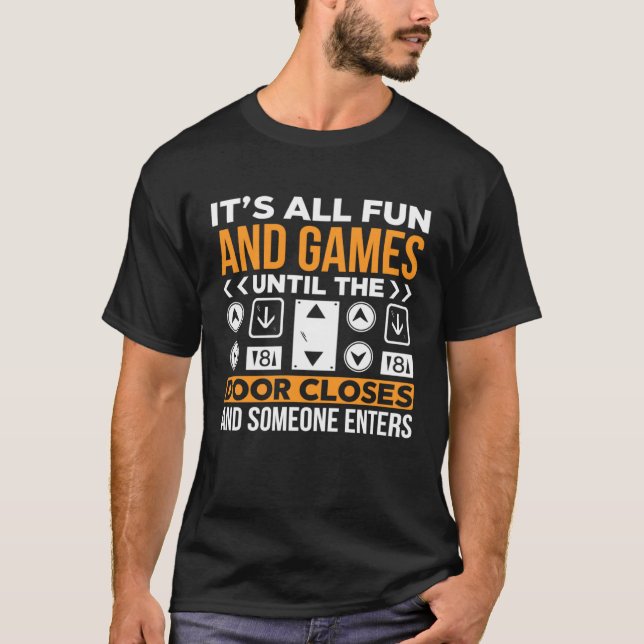 Camiseta Elevator Operator Technician Mechanic Elevators (Frente)