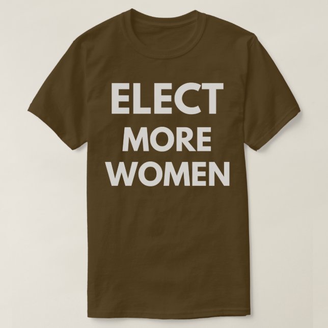 Camiseta Eleve mais mulheres saia (Frente do Design)