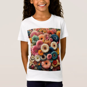 Camiseta Eleve Seu Espaço Gerbera Daisy Floral Colorida 