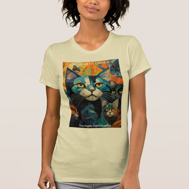 Camiseta Eleve seu estilo com a arte do cubismo (Frente)