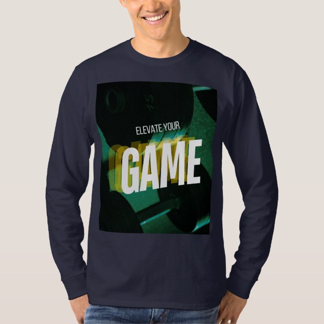 Camiseta Eleve seu jogo: força no estilo (Frente)