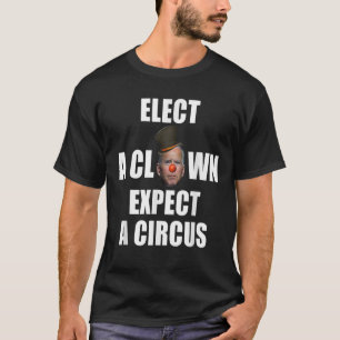 Camiseta Eleve Um Palhaço Esperando Um Circo Engraçado An