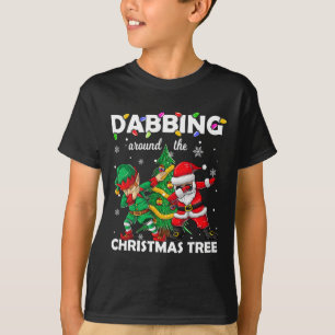 Camiseta Elf &amp; Papais noeis De Dabbing Meninos Homens C