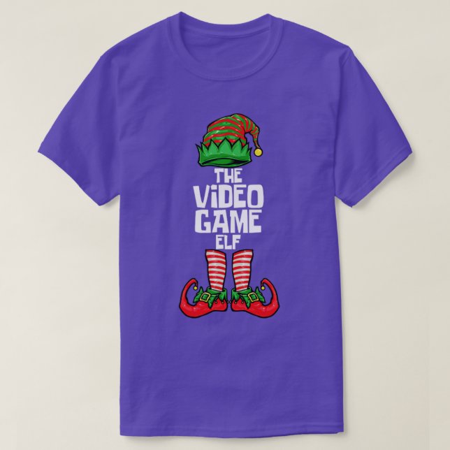 Camiseta Elf de Jogo de Natal (Frente do Design)