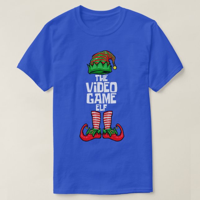 Camiseta Elf de Jogo de Natal (Frente do Design)