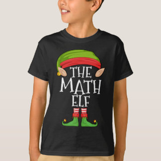 Camiseta Elf de Matemática do Xmas que Corresponde à Elf da