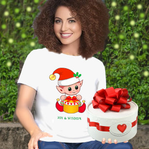 Camiseta Elf de Natal Bonito Jolly