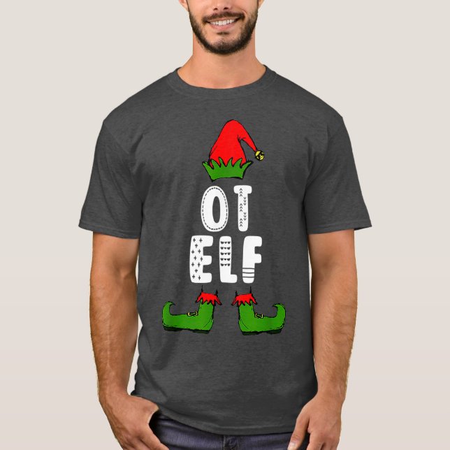 Camiseta Elf de Natal de Terapia Ocupacional (Frente)